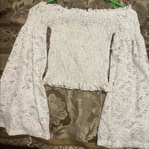 Charolette Russe off the shoulder top.